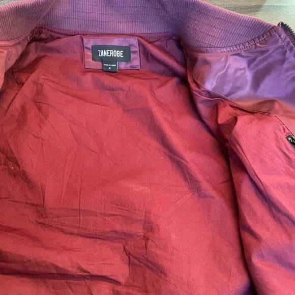 Zanerobe Flight Bomber - Red (Maroon) - Size: M - Picture 3 of 3